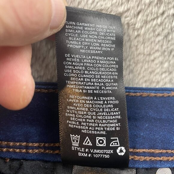 Curve Appeal Womens Jeans Size 8/29 Minimalist Jegging Skinny Ankle Blue Denim - Picture 13 of 16